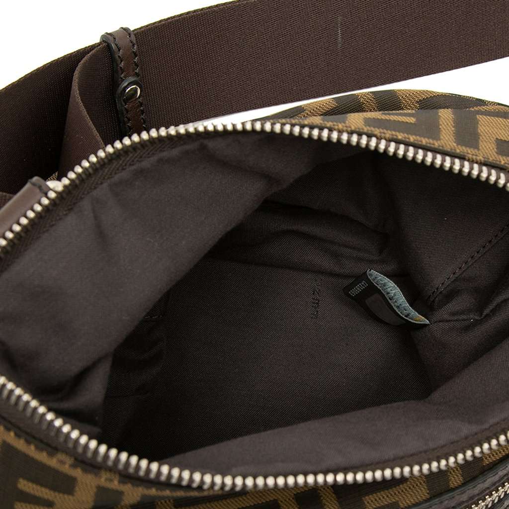 Fendi Zucca Canvas Crossbody Brown Very good condition - Model View