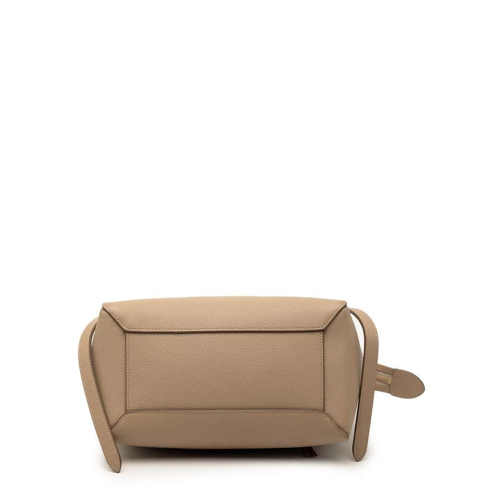 Celine Micro Grained Calfskin Belt Bag Beige Leather Very good condition - Inside View