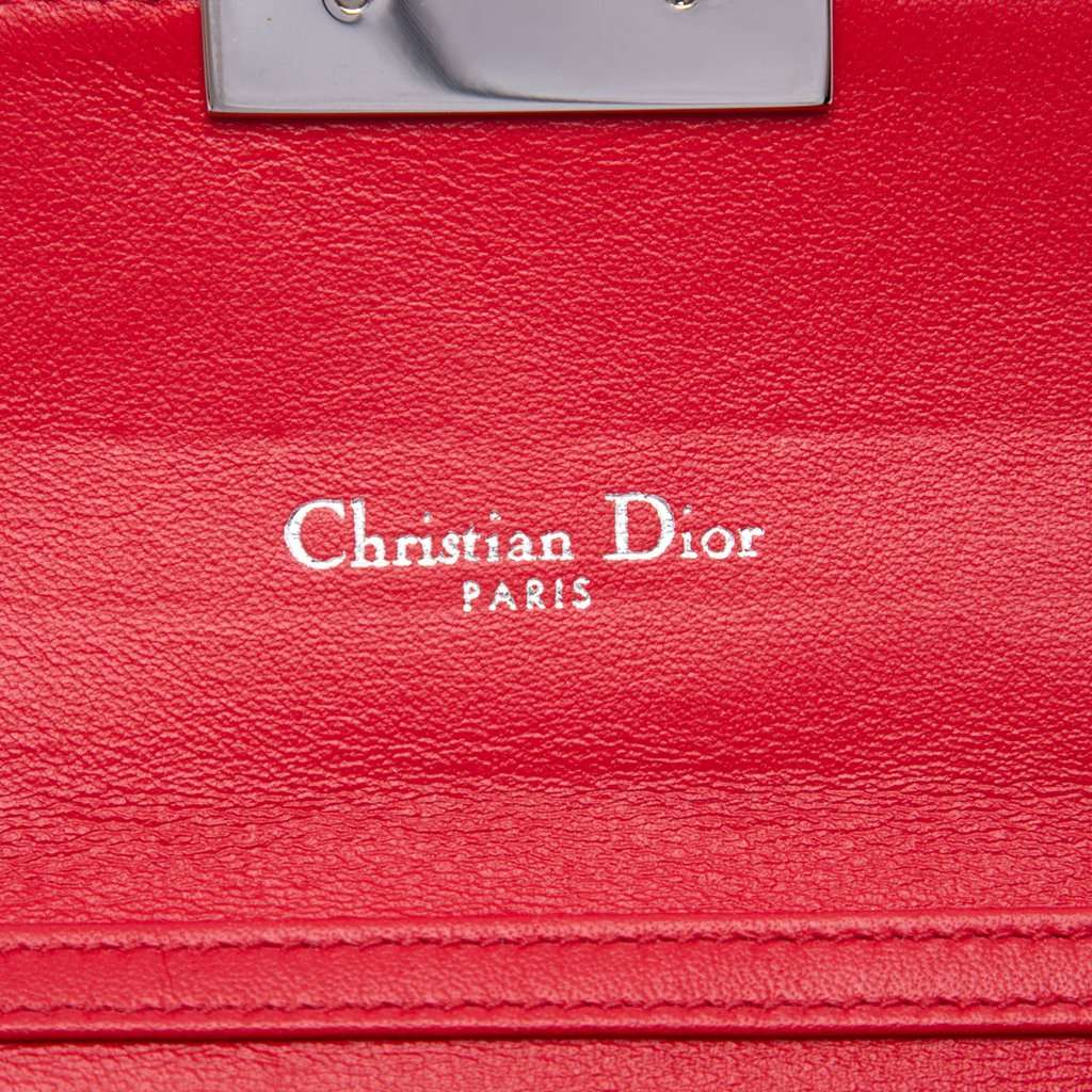 Dior Patent Cannage Miss Dior Wallet on Chain Red Leather Very good condition - Box View