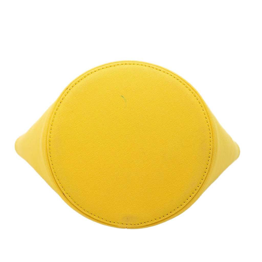 Balenciaga Canvas Wave Bucket Bag XS Yellow Very good condition - Inside View