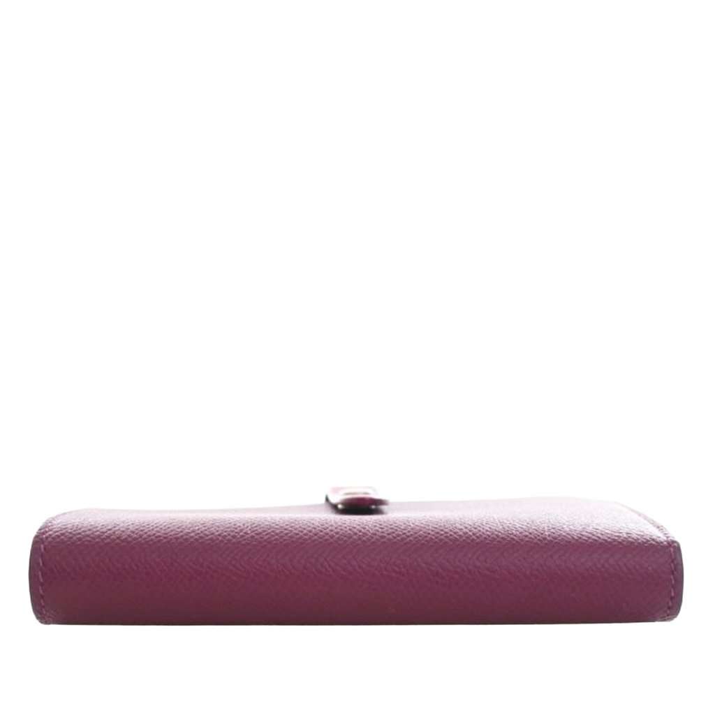 Celine Bicolor Grained Calfskin Multifunction Strap Wallet Purple Leather Very good condition - Box View
