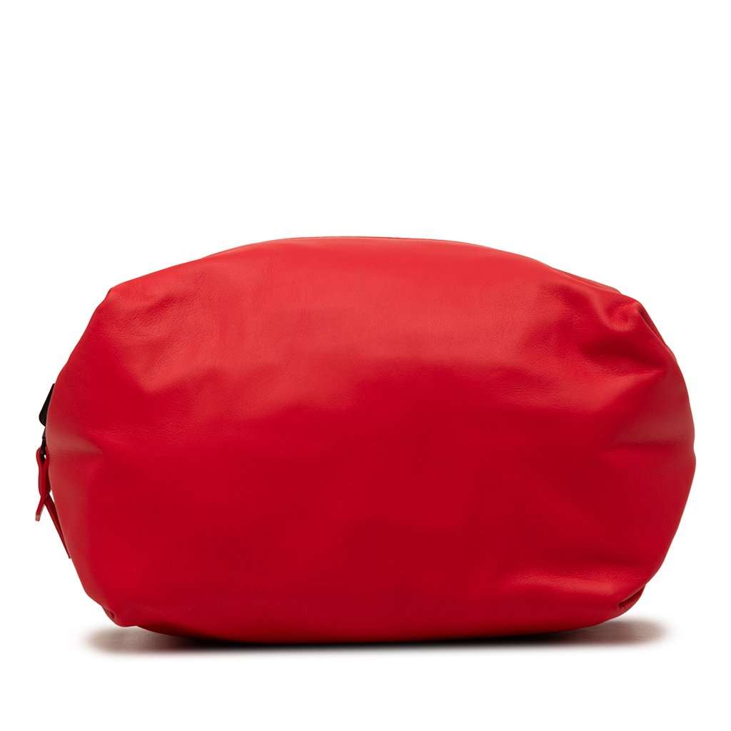 Bottega Veneta Lambskin Pouch Red Leather Very good condition - Inside View