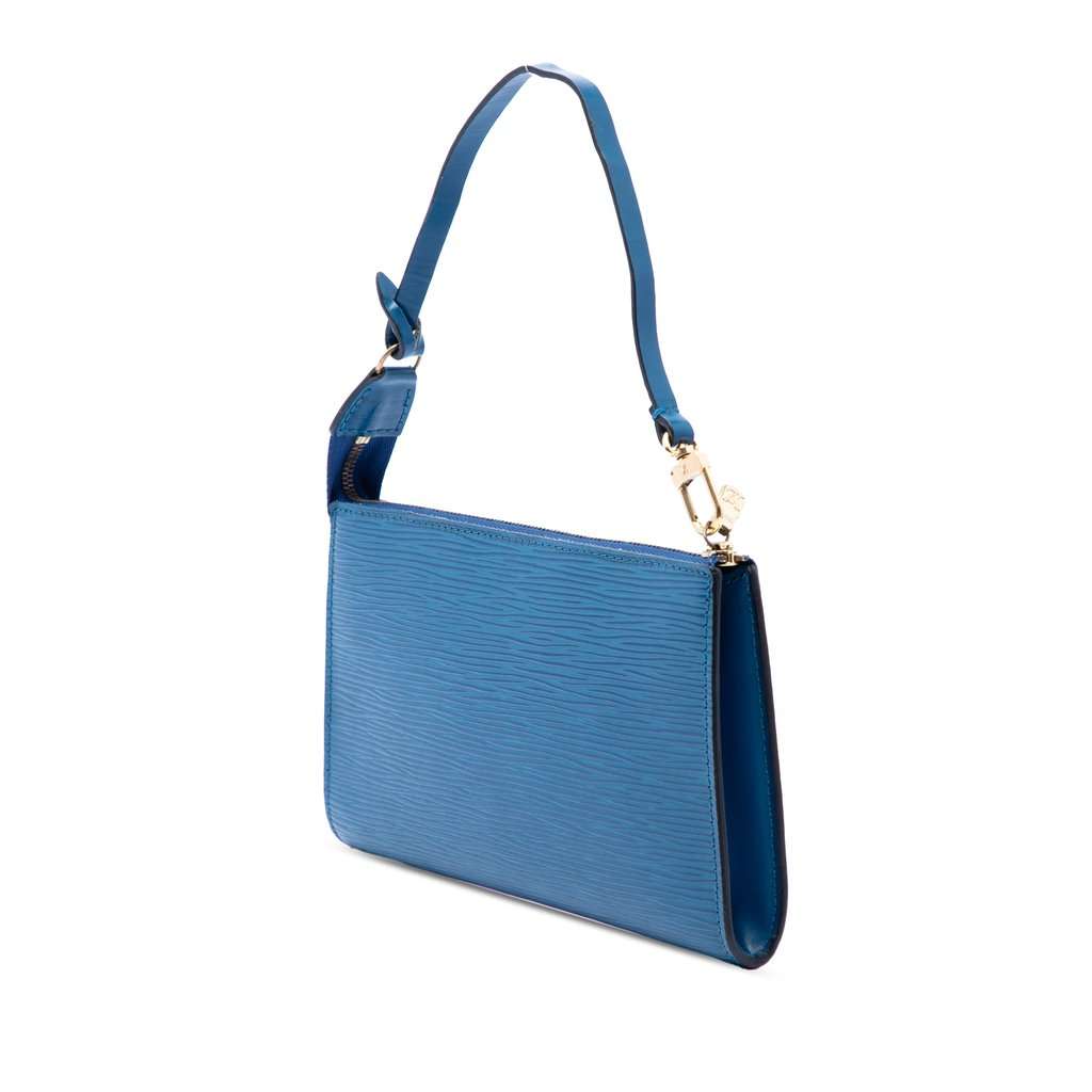 Louis Vuitton Epi Pochette Accessoires Blue Leather Very good - Back View