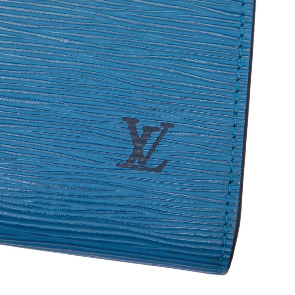 Louis Vuitton Epi Pochette Accessoires Blue Leather Very good - Box View