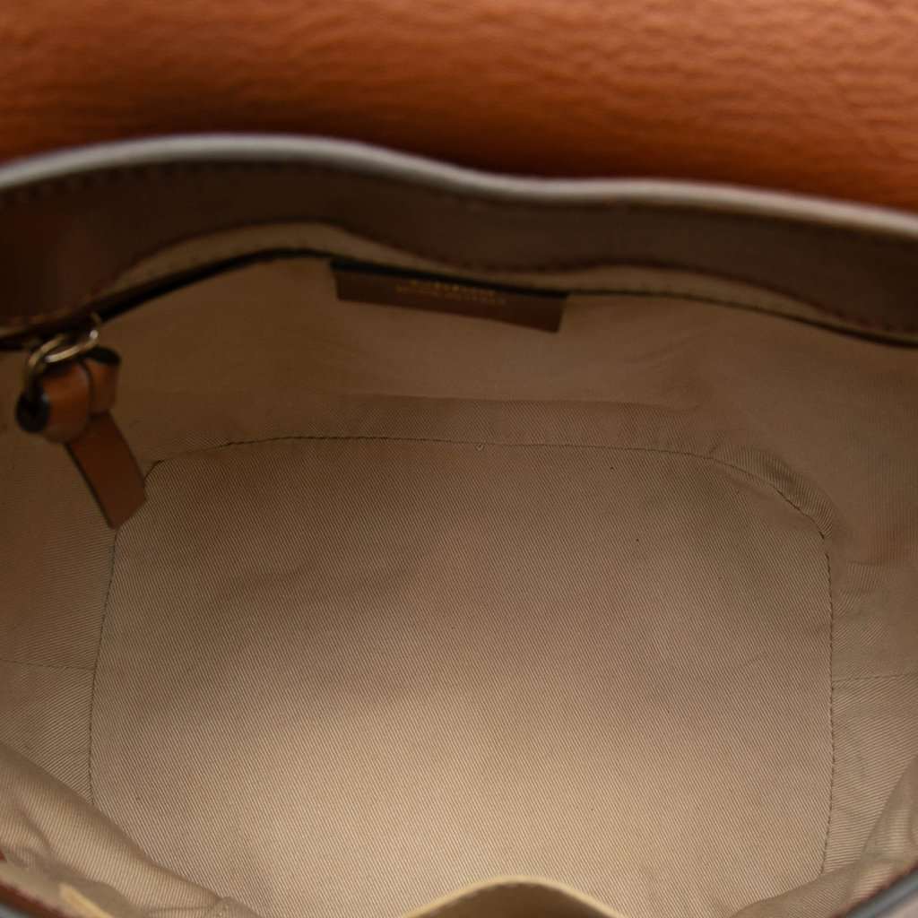 Chloé Medium Calfskin and Suede Faye Backpack Brown Leather Very good condition - Model View