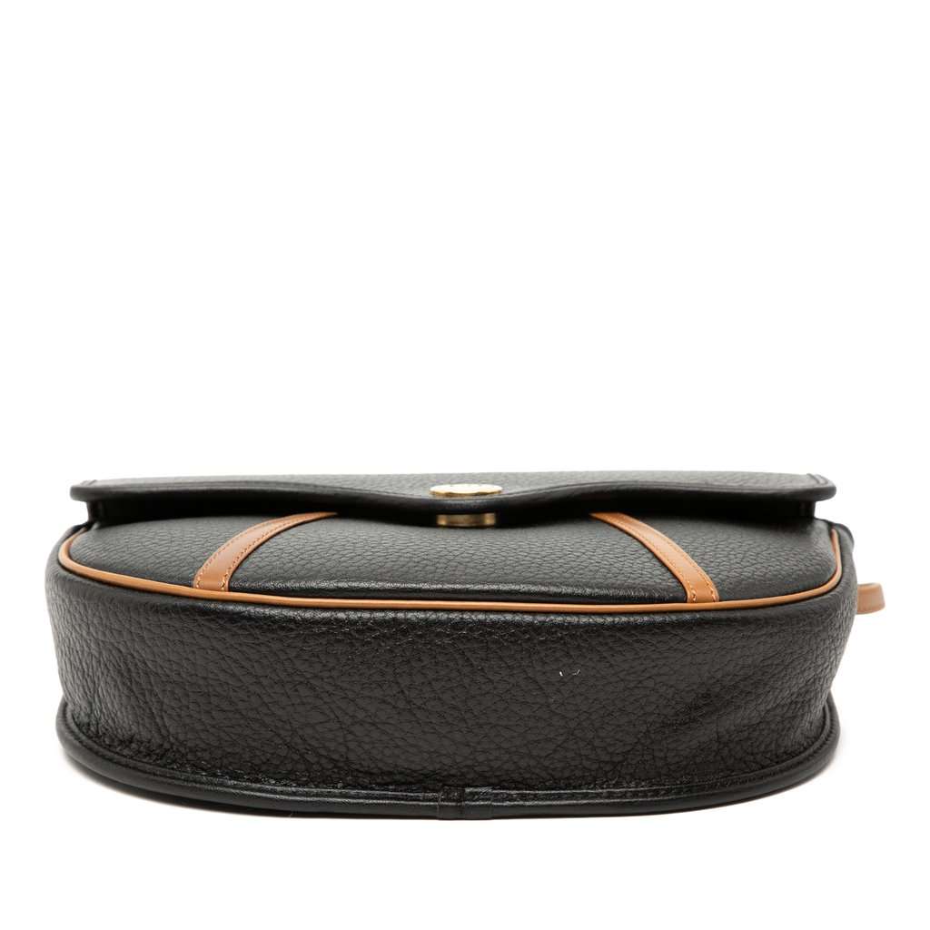 Dior Bicolor Grained Calfskin Crossbody Black Leather Very good condition - Inside View