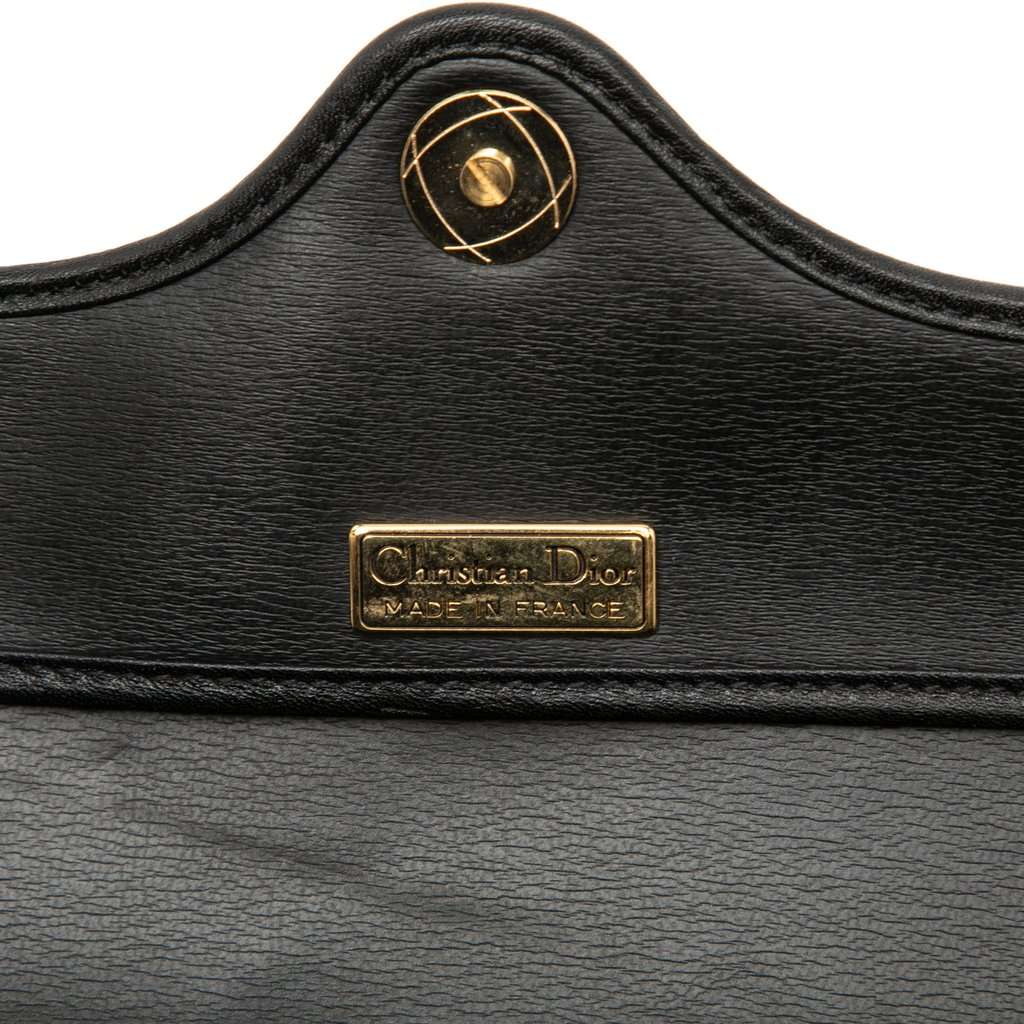Dior Bicolor Grained Calfskin Crossbody Black Leather Very good condition - Box View