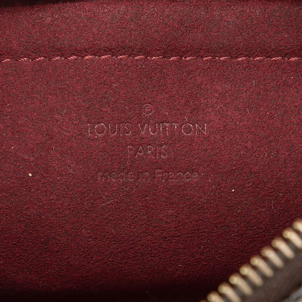 Louis Vuitton Damier Ebene Trunks Labels Pochette Milla MM Brown Very good - Box View