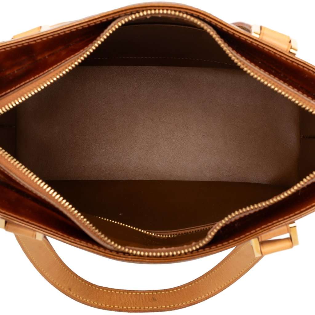 Louis Vuitton Monogram Vernis Houston Brown Leather Good condition - Model View