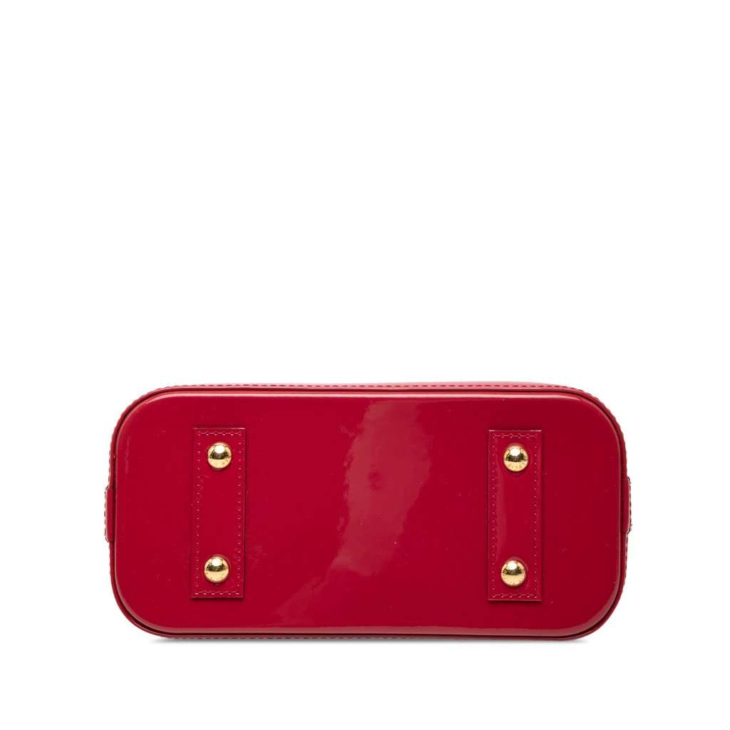 Louis Vuitton Monogram Vernis Alma BB Red Leather Very good condition - Inside View