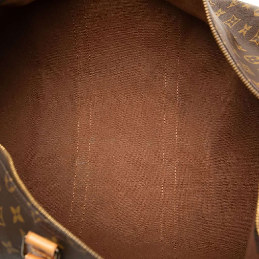 Louis Vuitton Monogram Keepall 55 Brown Very good - Model View