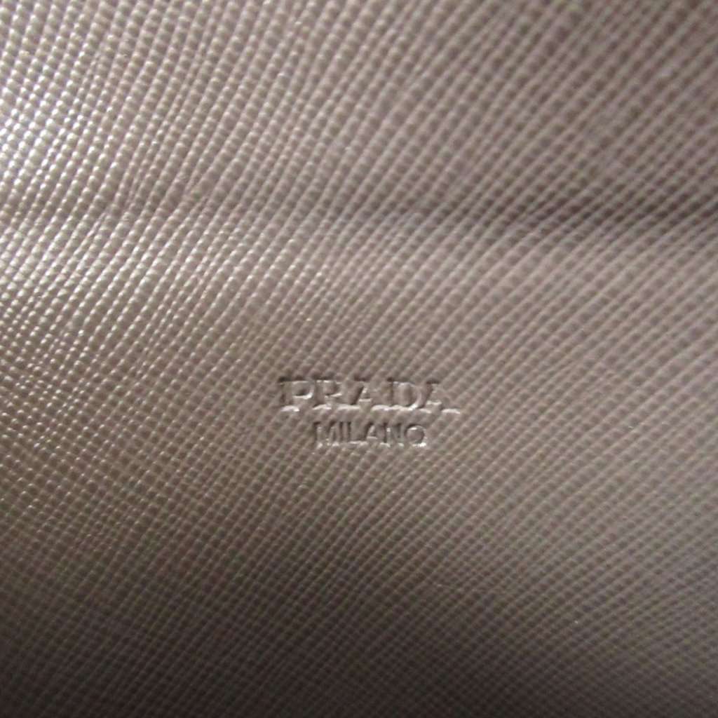 Prada Saffiano Envelope Clutch Grey Leather Very good condition - Model View