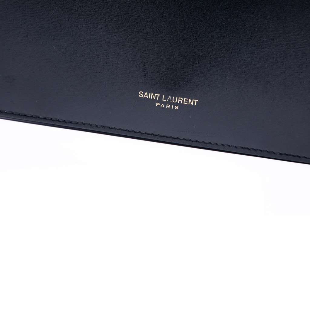 Saint Laurent Leather Crossbody Black Leather Very good - Box View