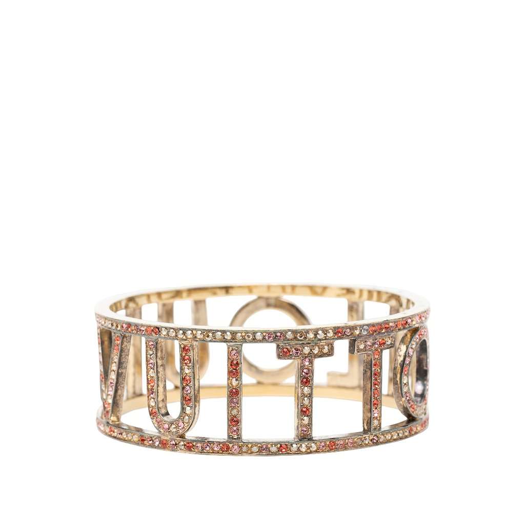 Louis Vuitton Gold Plated 1001 Nuits Swarovski Crystal Bangle Gold Metal Very good - Inside View