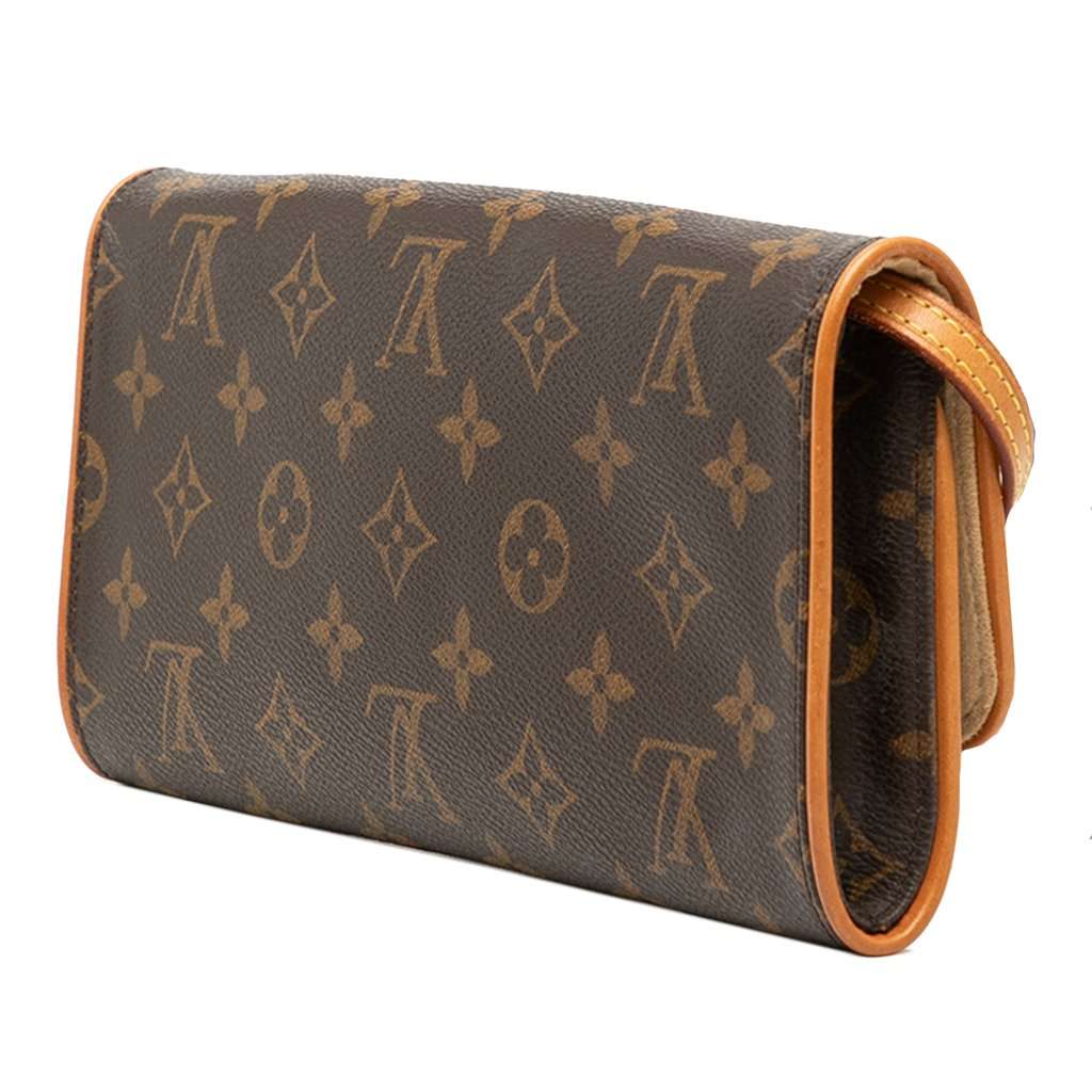 Louis Vuitton Monogram Pochette Twin GM Brown Very good condition - Back View