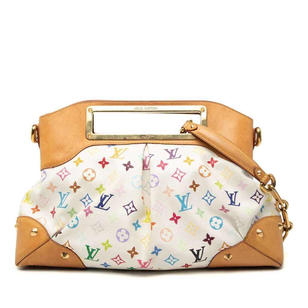 Louis Vuitton Monogram Multicolore Judy GM White Very good condition - Front View