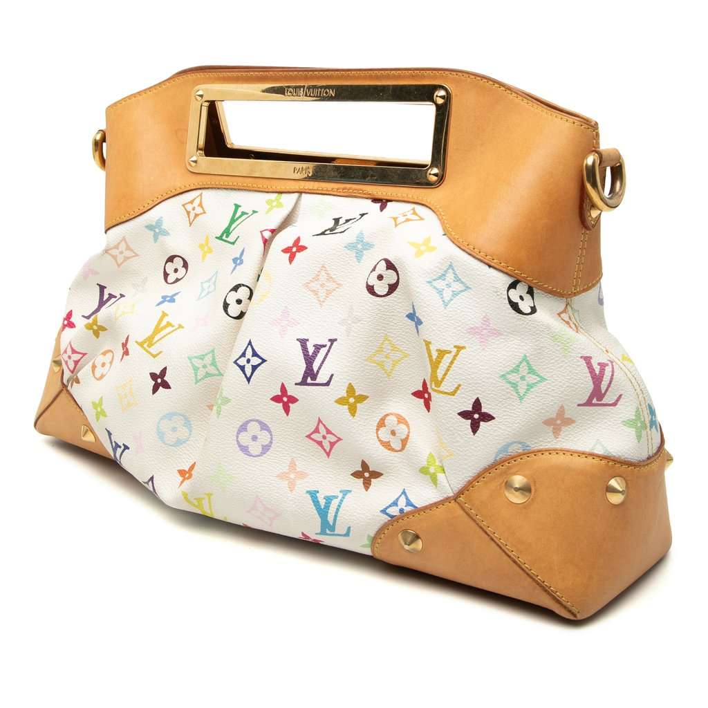 Louis Vuitton Monogram Multicolore Judy GM White Very good condition - Back View