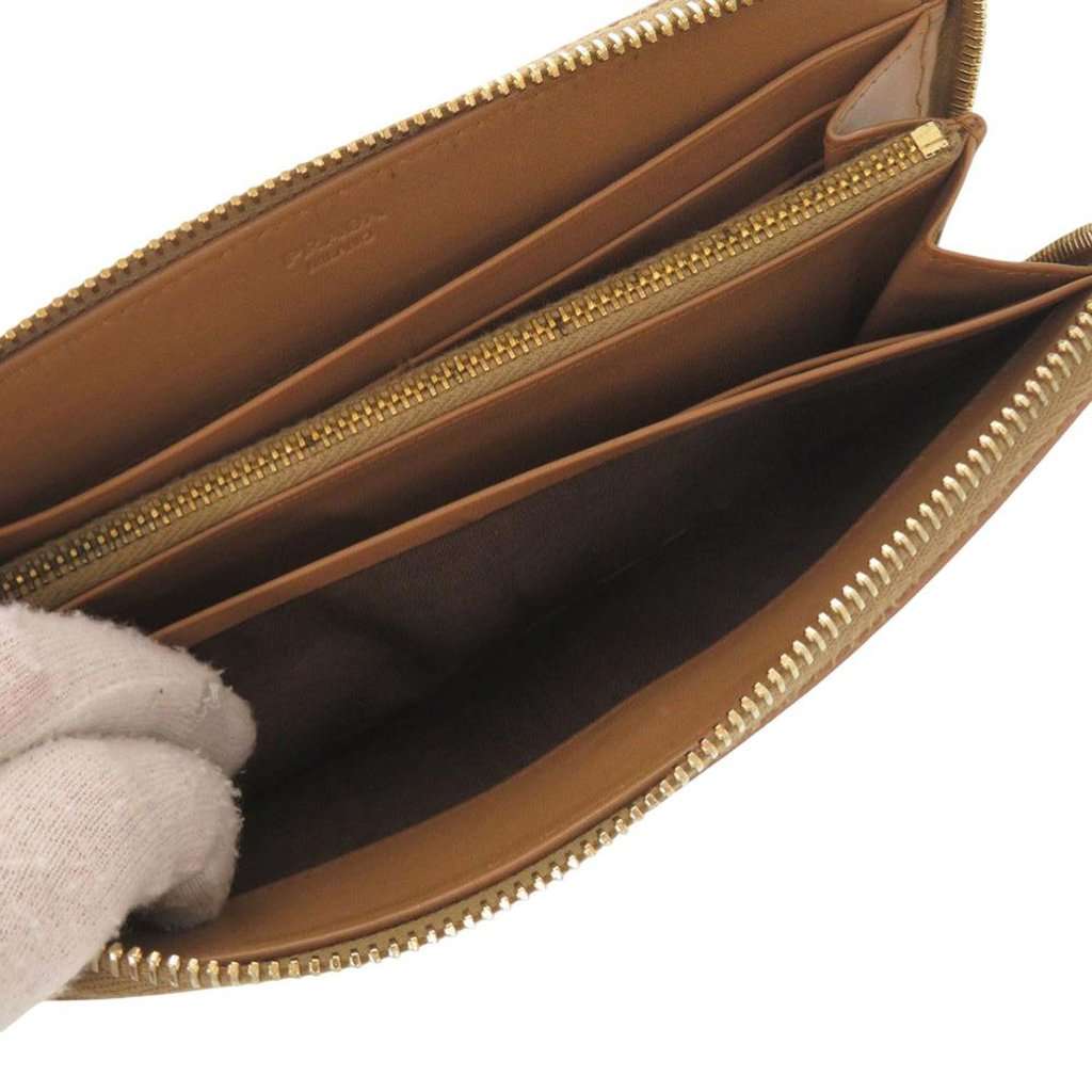 Prada Leather Zip Around Wallet Brown Leather Very good condition - Inside View
