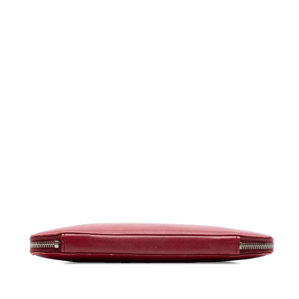 Prada Saffiano Zip Around iPad Case Red Leather Very good condition - Inside View