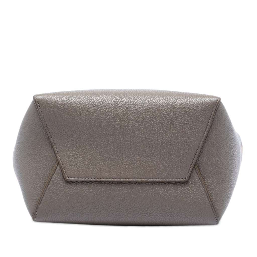 Celine Small Soft Grained Calfskin Seau Sangle Bucket Bag Brown Leather Very good condition - Inside View