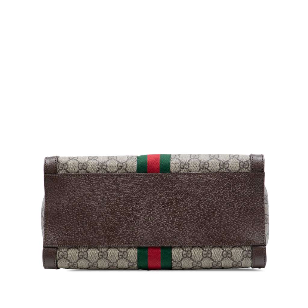 Gucci GG Supreme Ophidia Satchel Beige Very good condition - Inside View