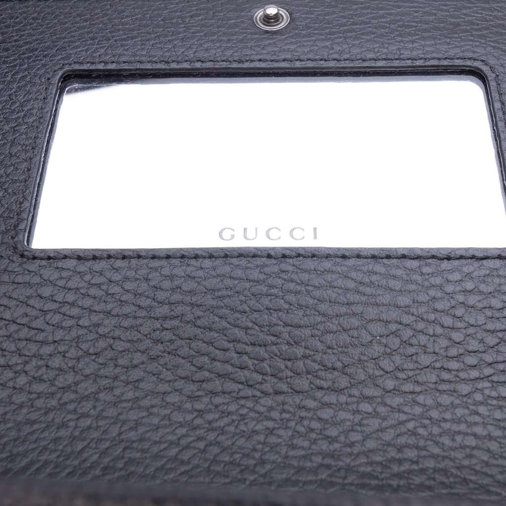 Gucci GG Marmont Calfskin Monochrome Wallet On Chain Black Leather Very good condition - Box View