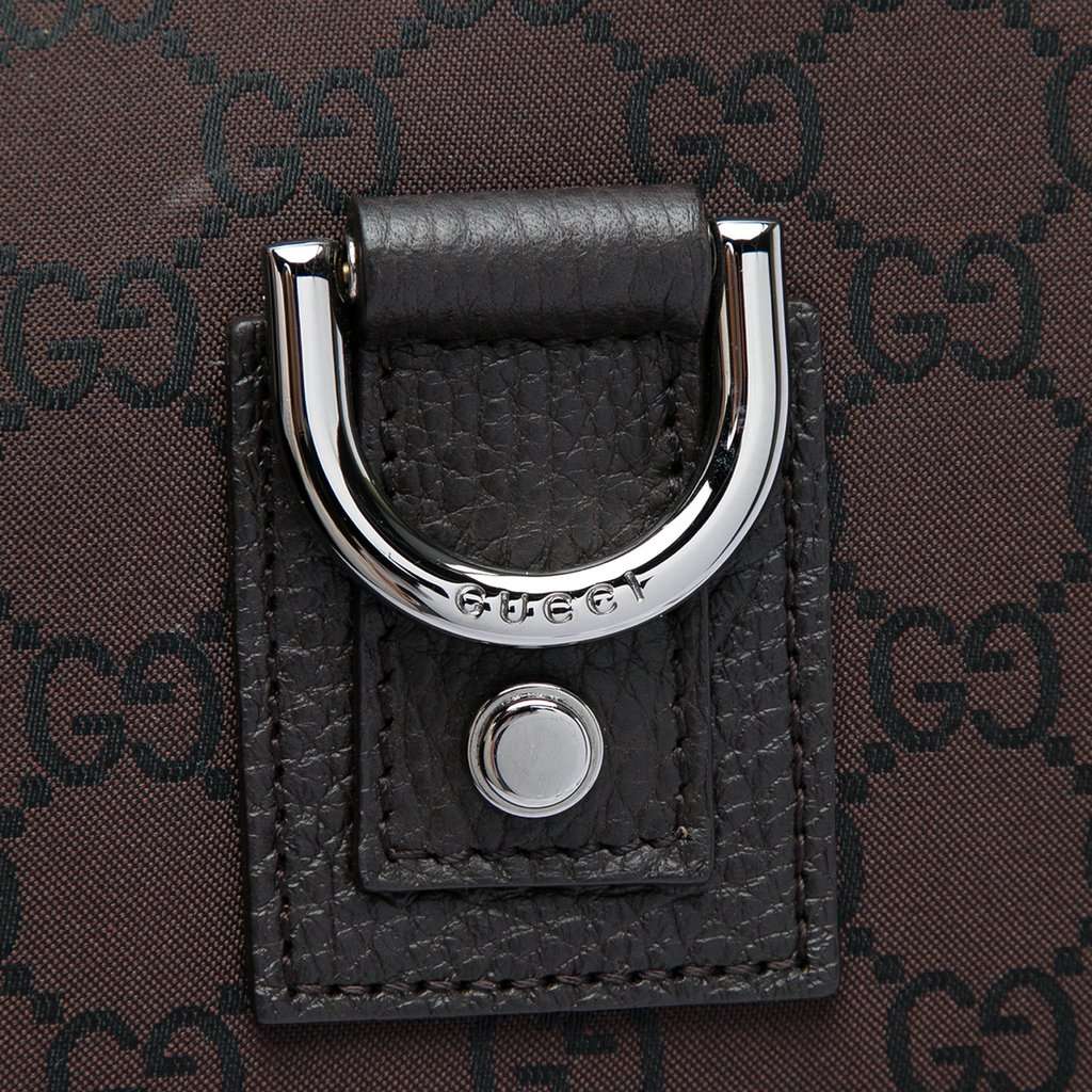 Gucci GG Nylon Abbey D Ring Crossbody Brown Very good - Box View