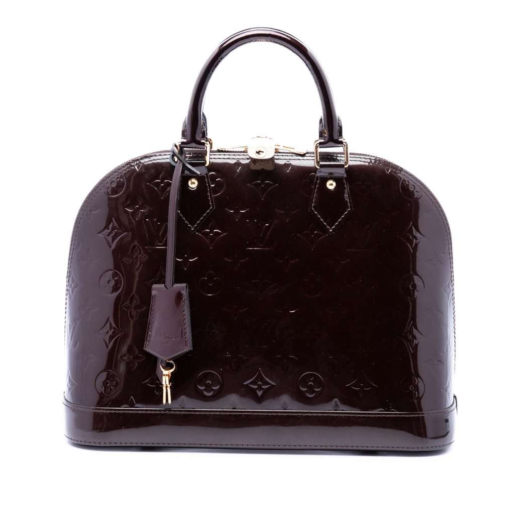 Louis Vuitton Monogram Vernis Alma PM Purple Leather Very good - Front View