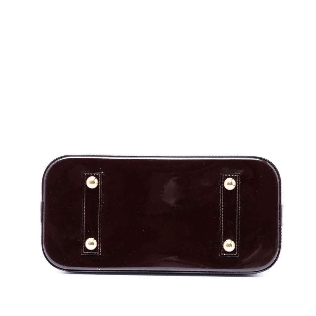 Louis Vuitton Monogram Vernis Alma PM Purple Leather Very good - Inside View