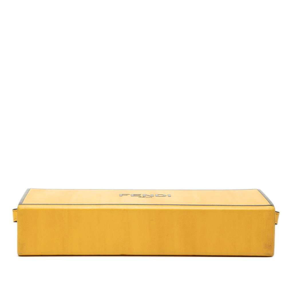 Fendi Leather Horizontal Box Crossbody Yellow Leather Very good - Inside View