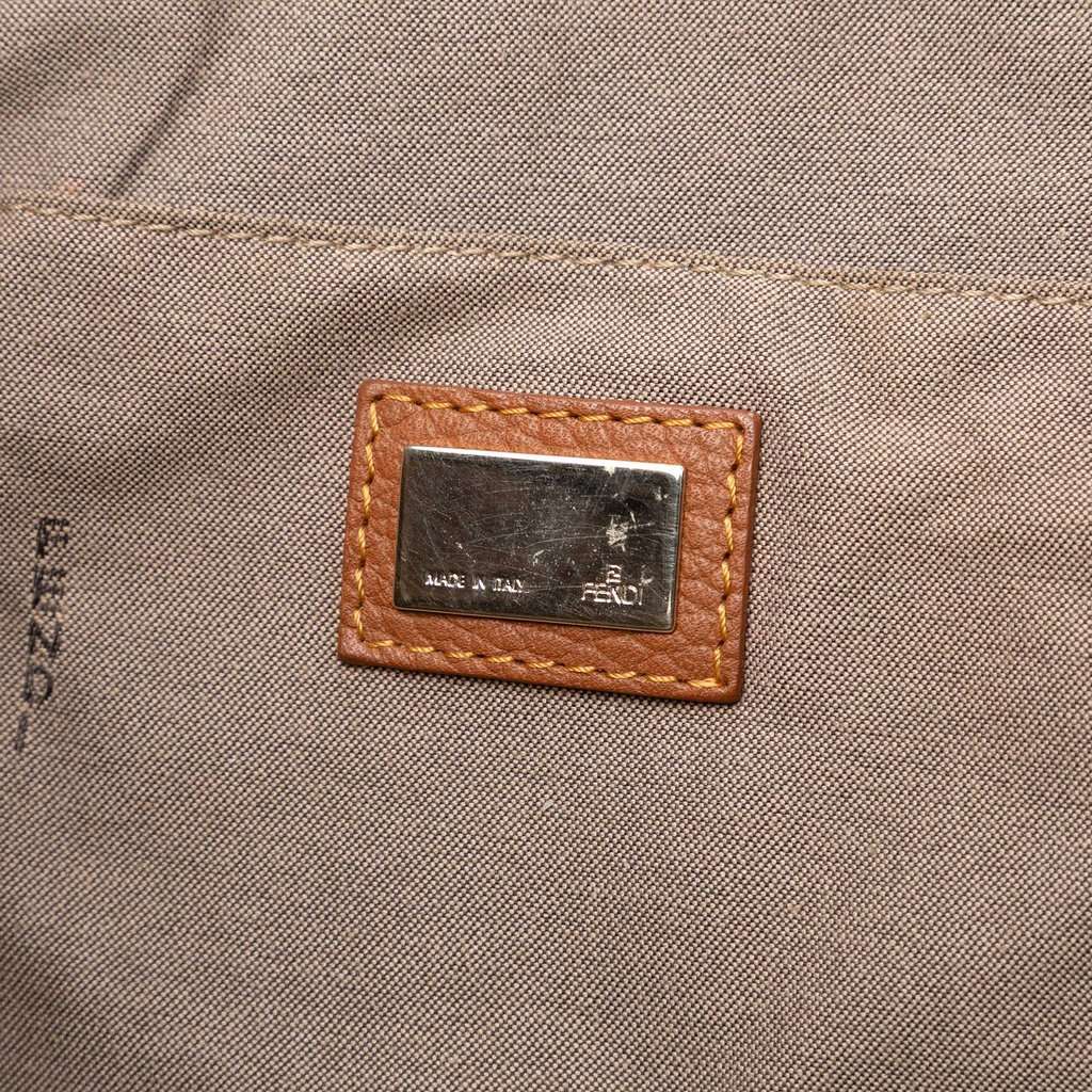 Fendi Zucchino Canvas Tote Brown Very good condition - Box View