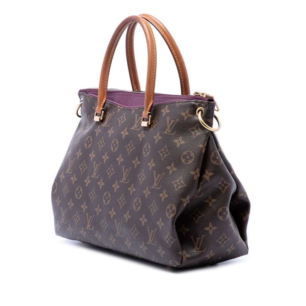 Louis Vuitton Monogram Pallas MM Brown Very good - Back View