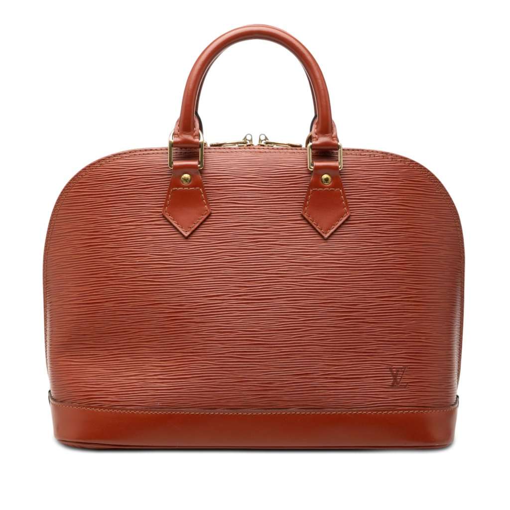 Louis Vuitton Epi Alma PM Brown Leather Very good condition - Front View