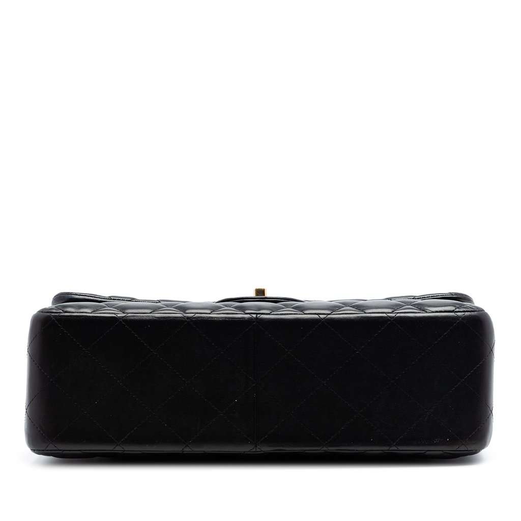 Chanel Jumbo Classic Lambskin Double Flap Black Leather Very good condition - Inside View