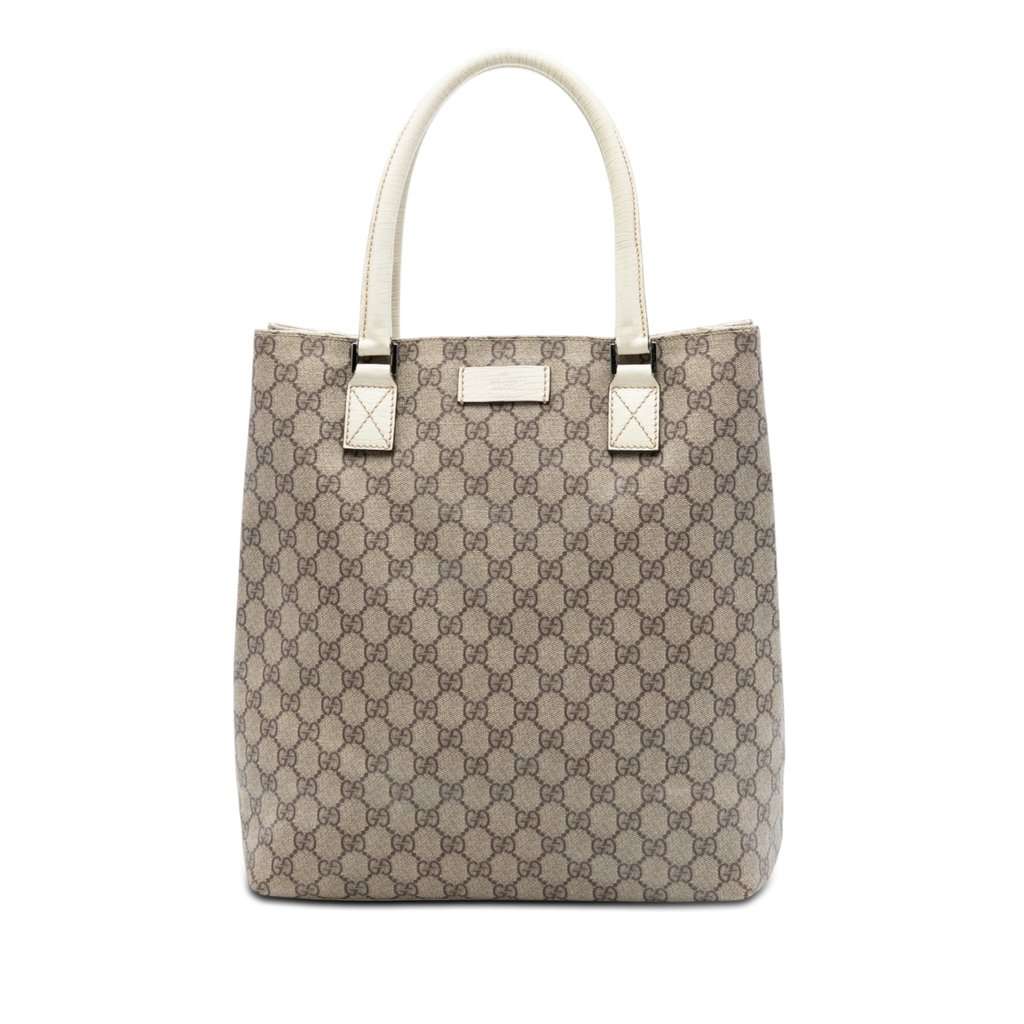 Gucci GG Supreme Tote Beige Very good condition - Front View