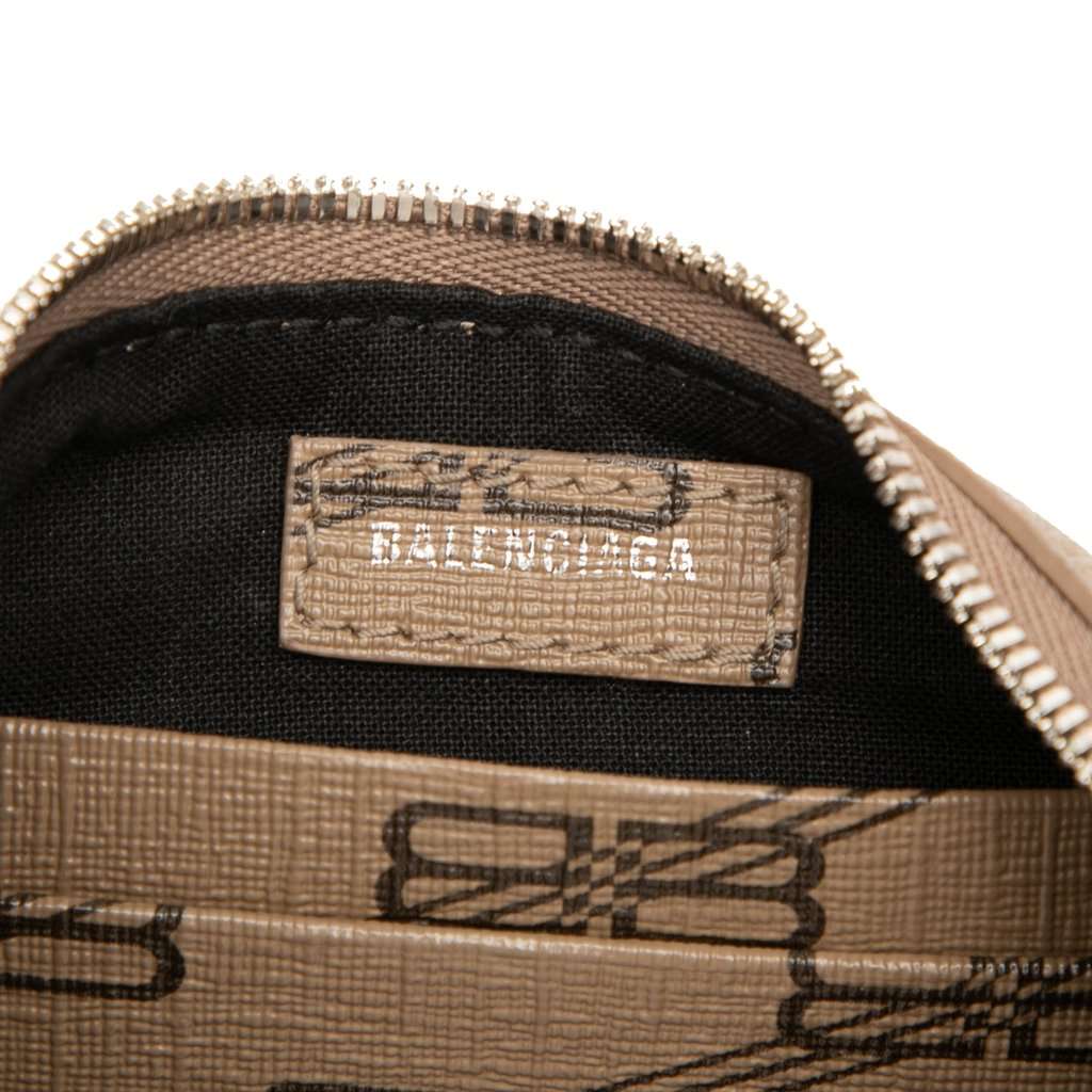Balenciaga Mini BB Monogram Coated Canvas Le Cagole Satchel Brown Very good condition - Box View