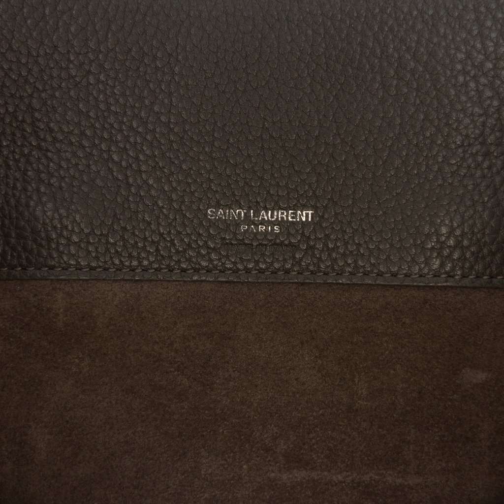 Saint Laurent Baby Grained Calfskin Sac de Jour Satchel Brown Leather Good - Box View