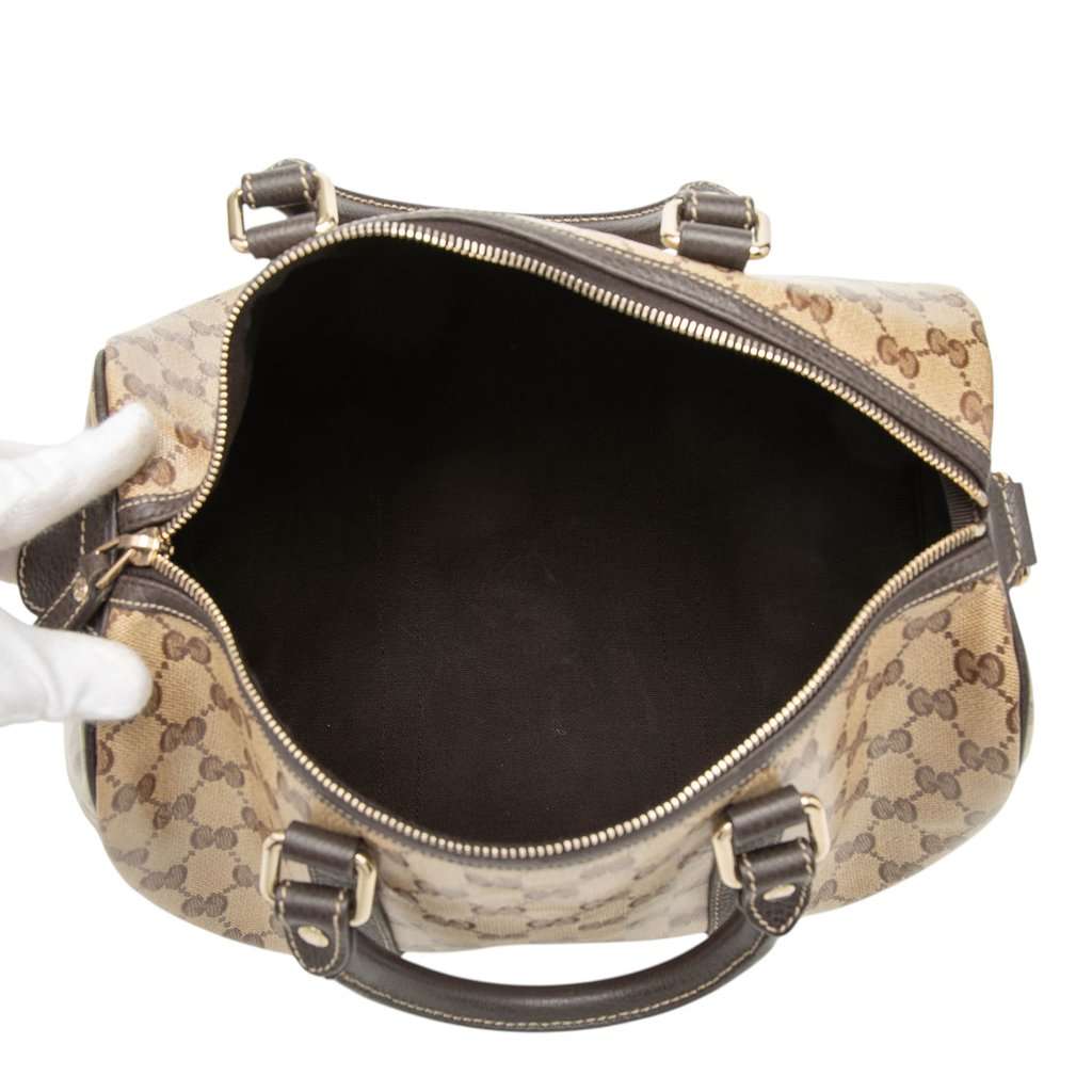 Gucci Medium GG Crystal Joy Boston Bag Beige Very good condition - Model View