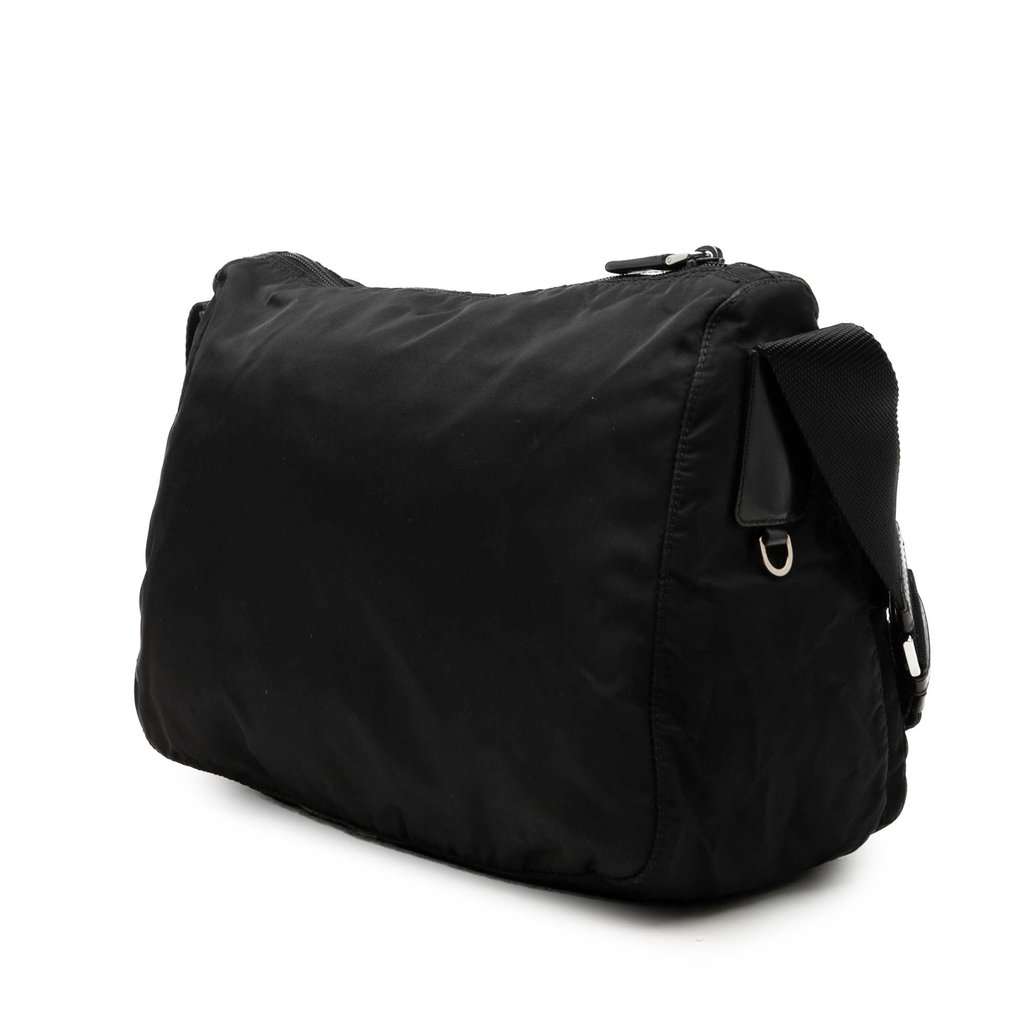 Prada Tessuto Zip Top Crossbody Black Very good condition - Back View