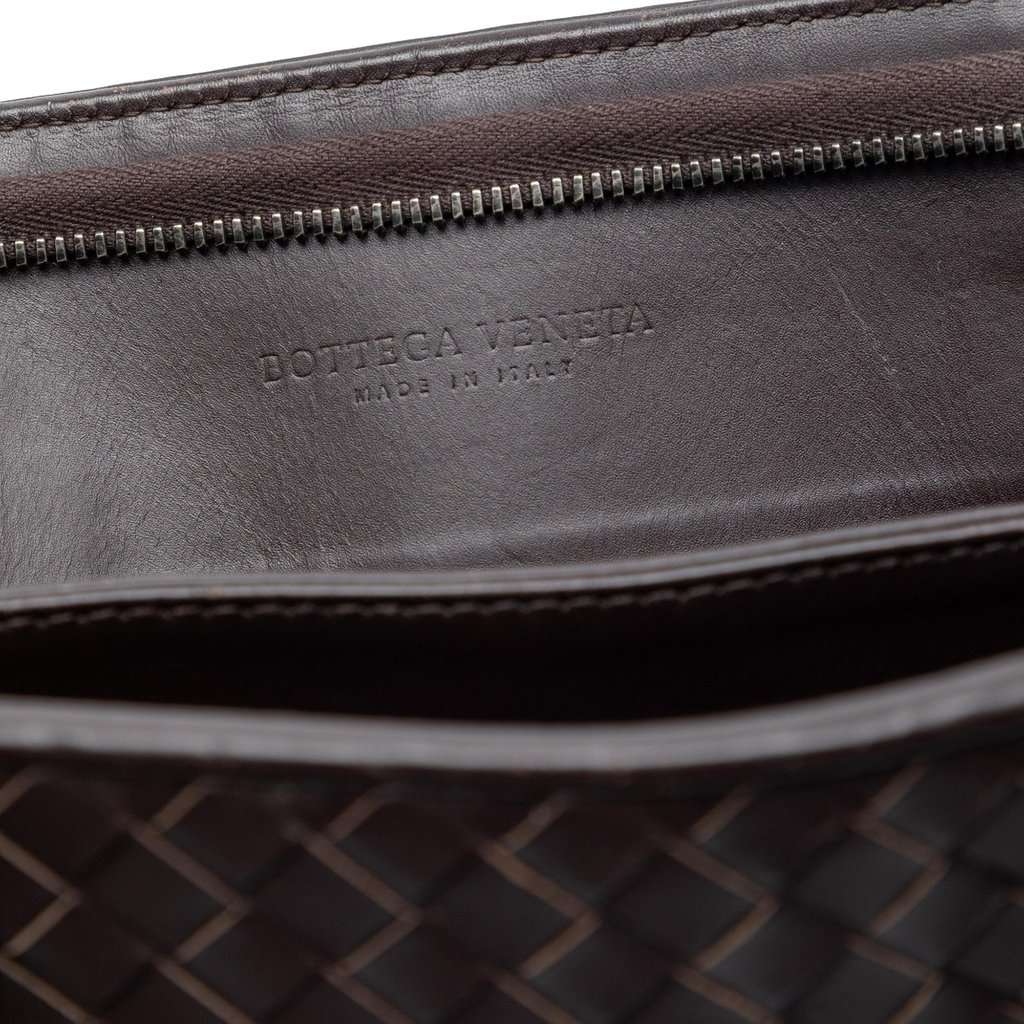 Bottega Veneta Nappa Intrecciato Business Bag Brown Leather Very good condition - Box View