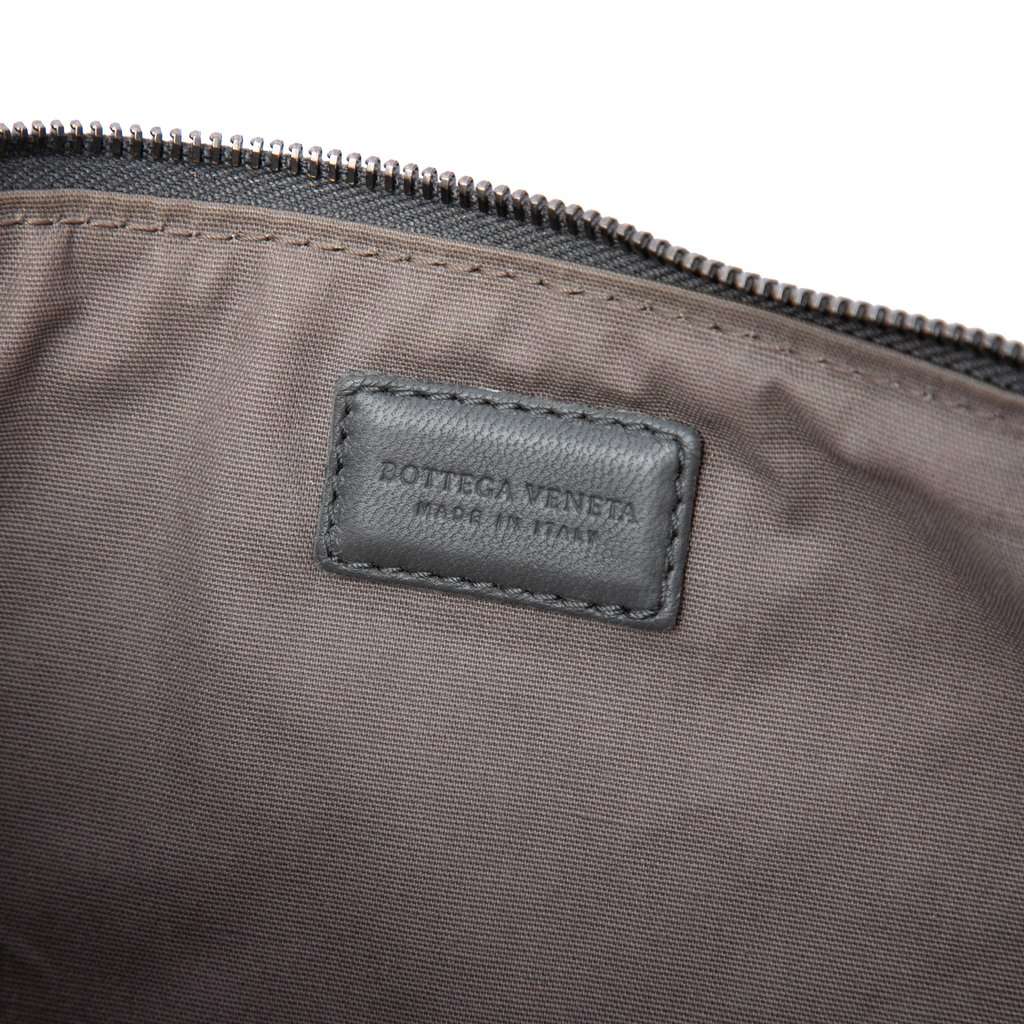 Bottega Veneta Nappa Intrecciato Clutch Green Leather Very good condition - Box View