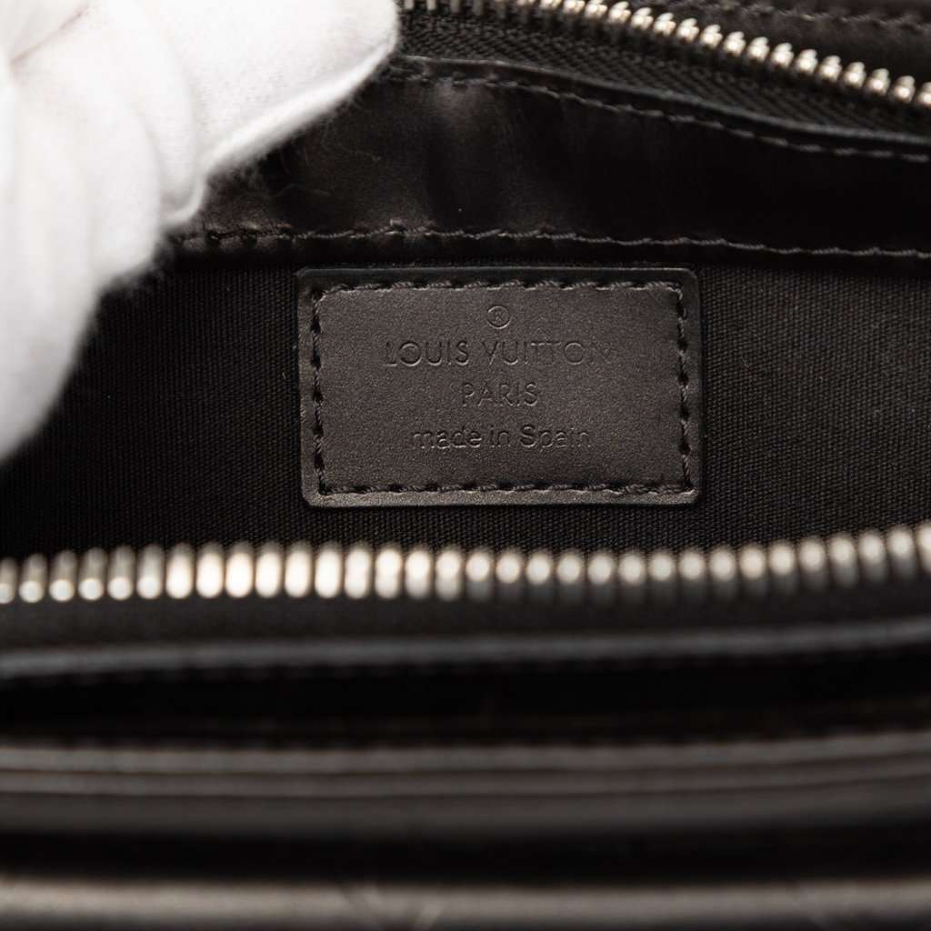 Louis Vuitton Monogram Mat Alston Black Leather Very good condition - Box View