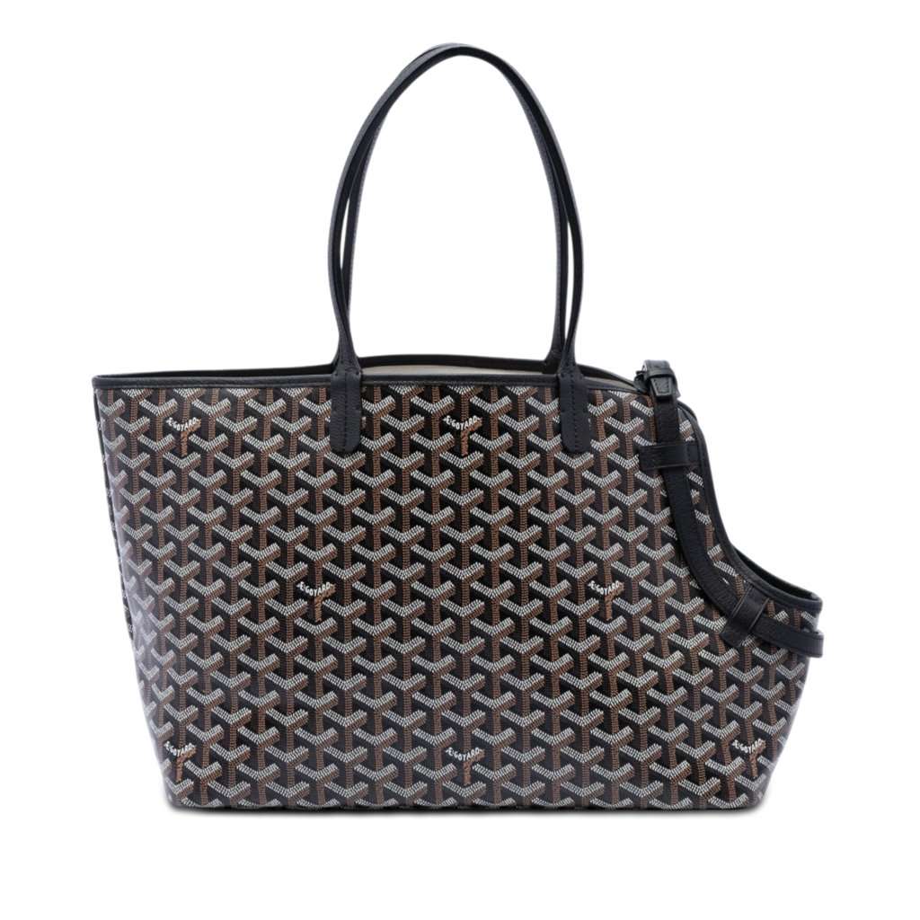 Goyard Goyardine Chien Gris Pet Carrier Black Very good - Front View