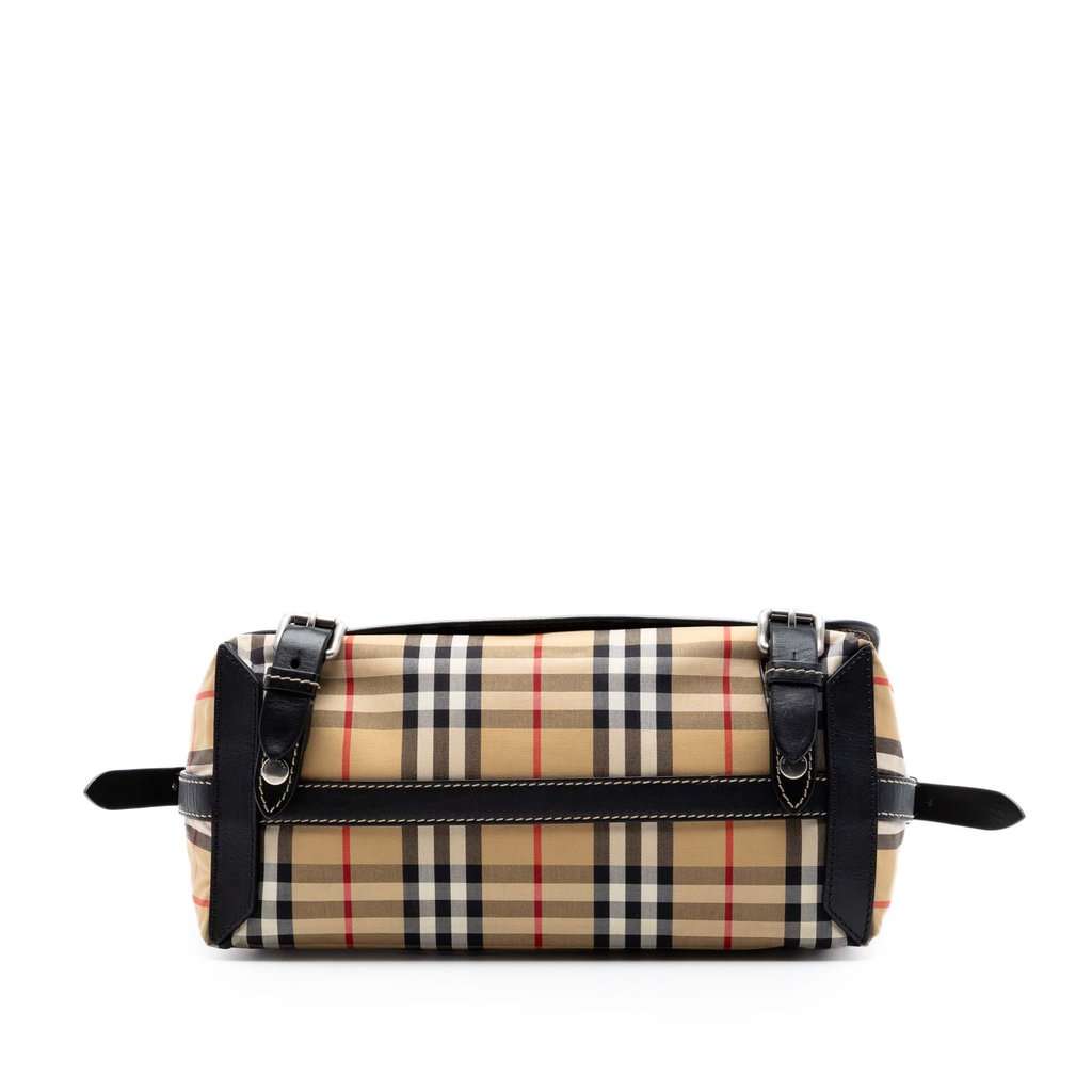 Burberry House Check Canvas Messenger Bag Beige Very good - Inside View