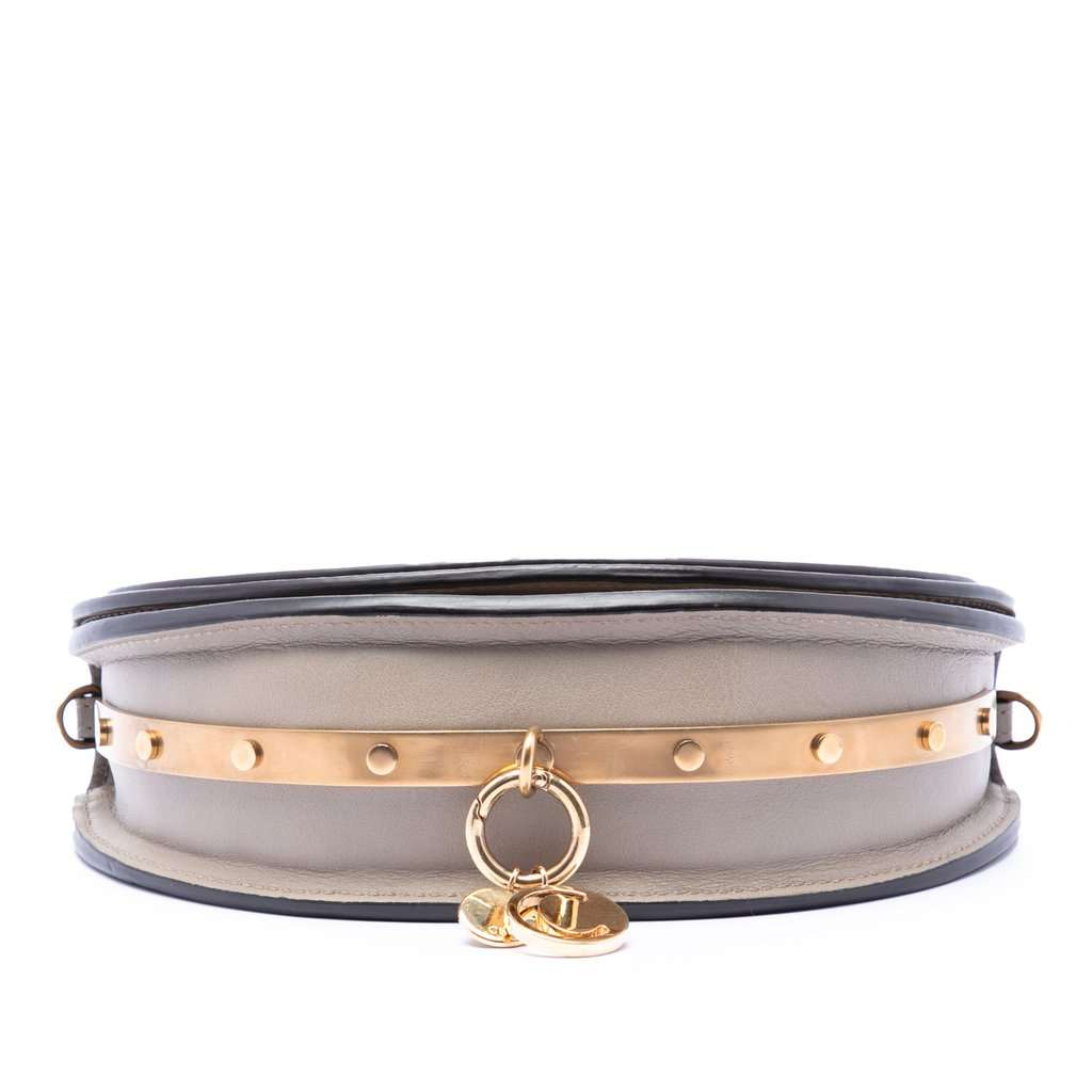 Chloé Mini Calfskin Nile Bracelet Satchel Grey Leather Very good - Inside View