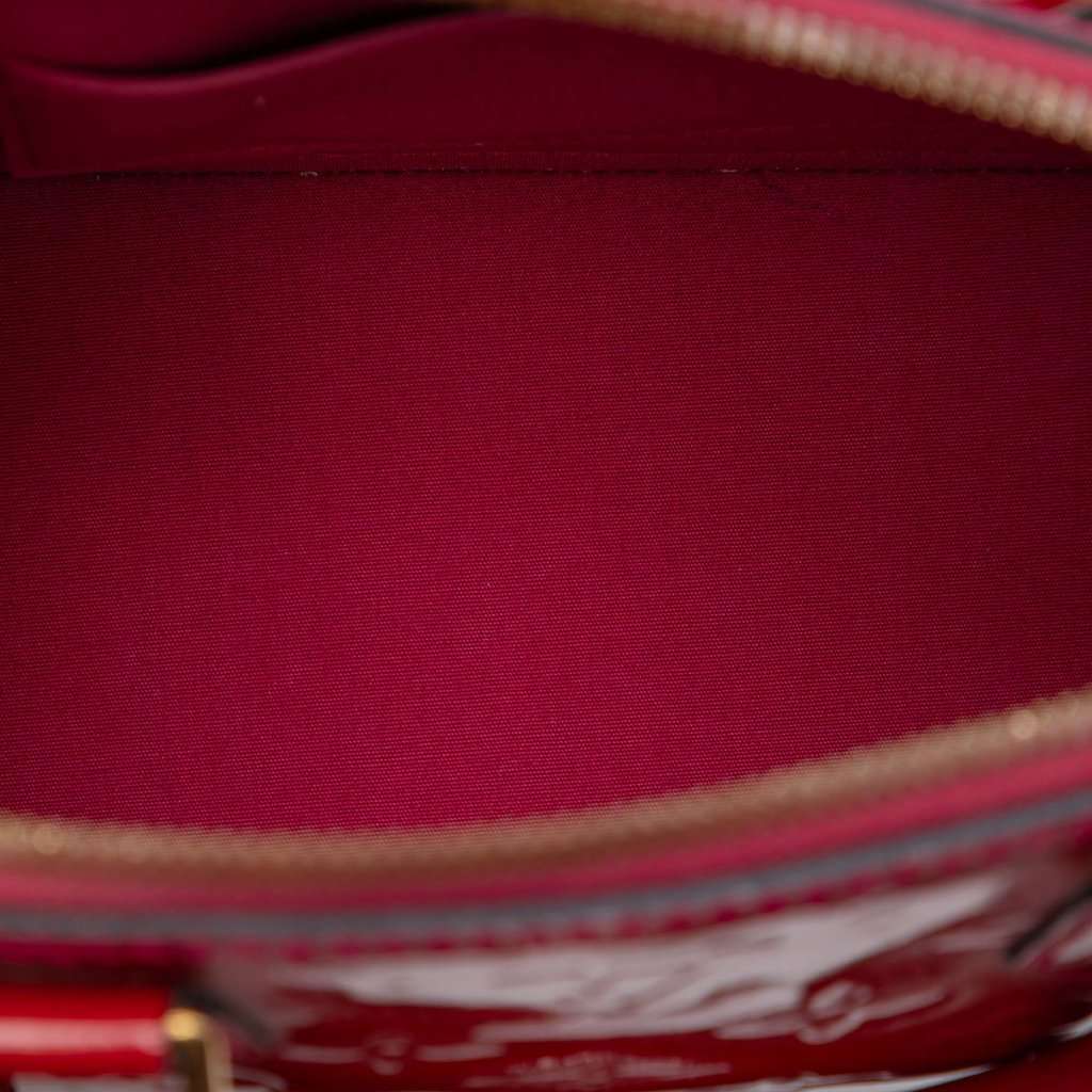 Louis Vuitton Monogram Vernis Alma BB Red Leather Very good - Model View