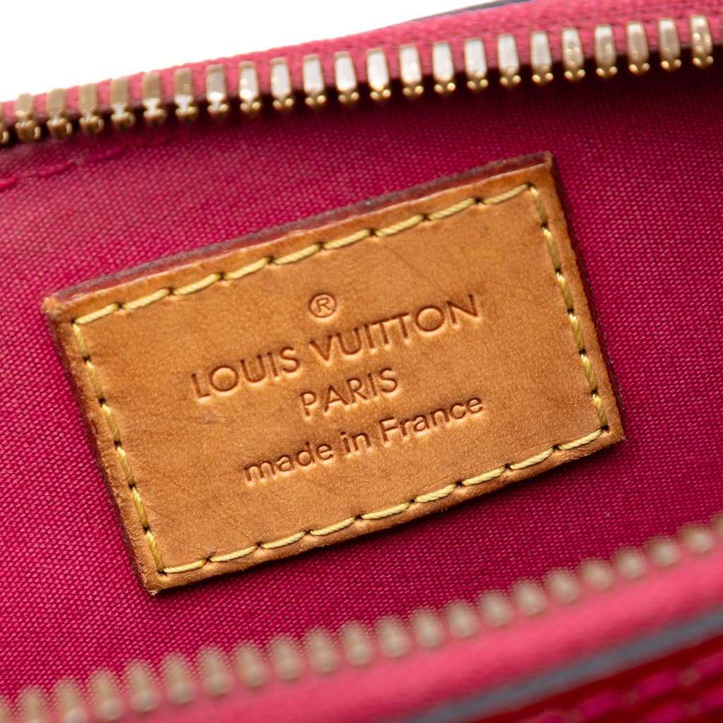 Louis Vuitton Monogram Vernis Alma BB Red Leather Very good - Box View