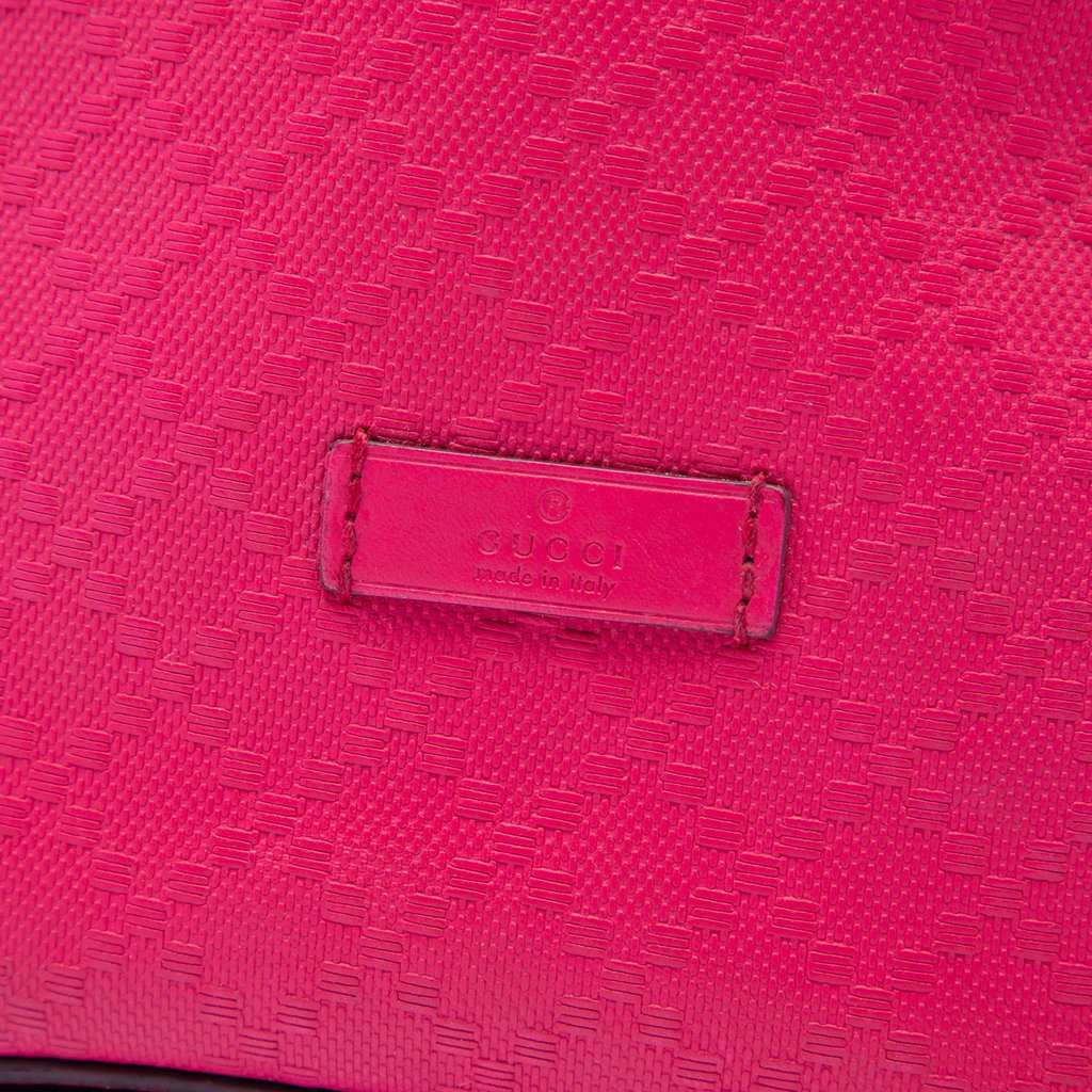 Gucci Diamante Leather Bright Bucket Bag Pink Leather Very good - Box View