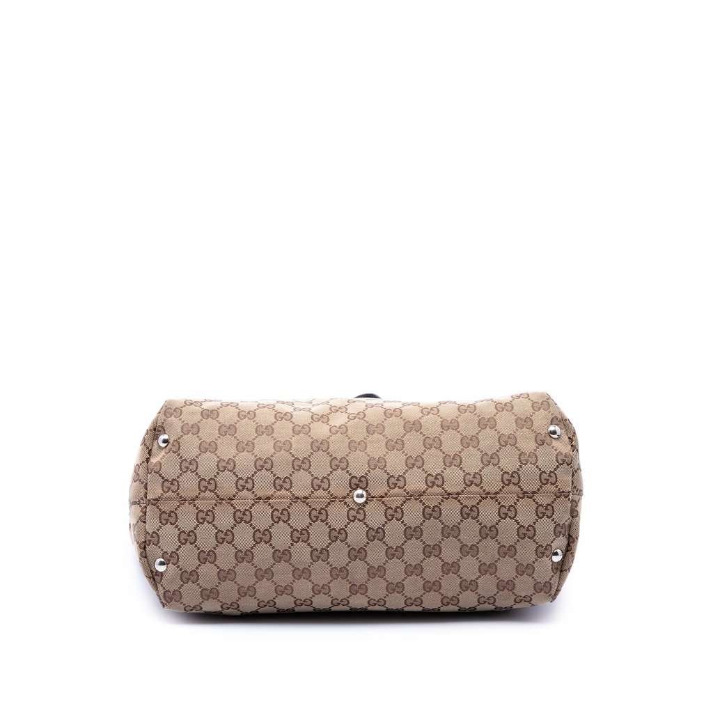 Gucci GG Canvas Icon Bit Tote Beige Very good - Inside View