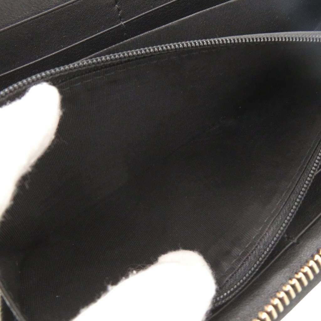 Gucci Microguccissima Zip Around Long Wallet Black Leather Very good condition - Model View